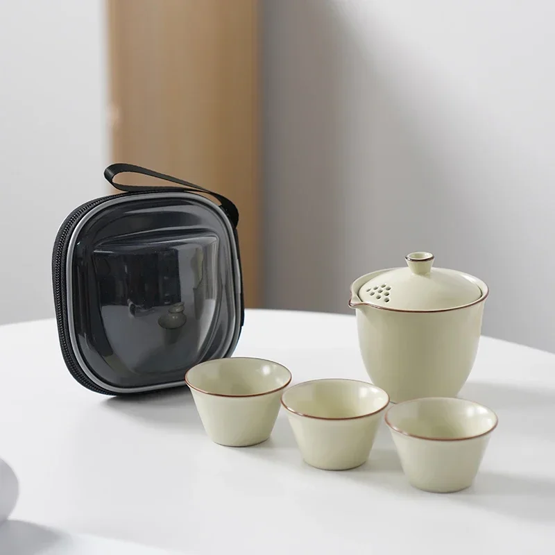 Service à thé japonais avec coffret - Image 6