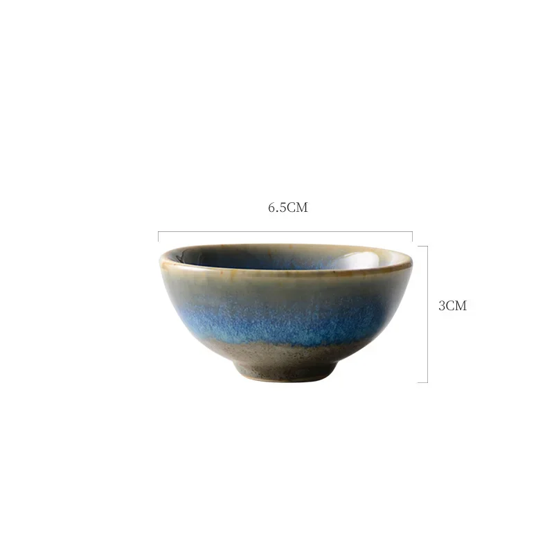 Set à thé en céramique bleue japonaise - Image 7