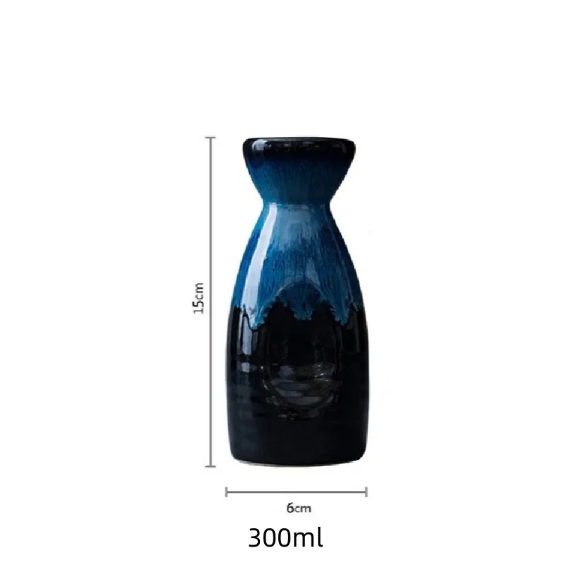 Set à thé en céramique bleue japonaise - Image 9