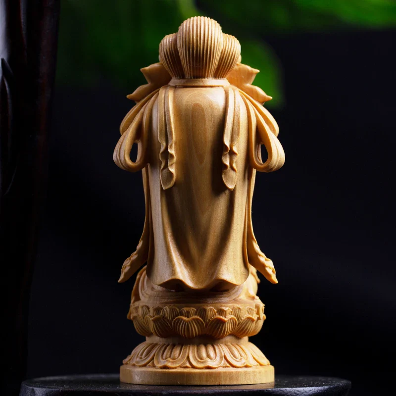 Statue Japonaise en Bois - Image 3