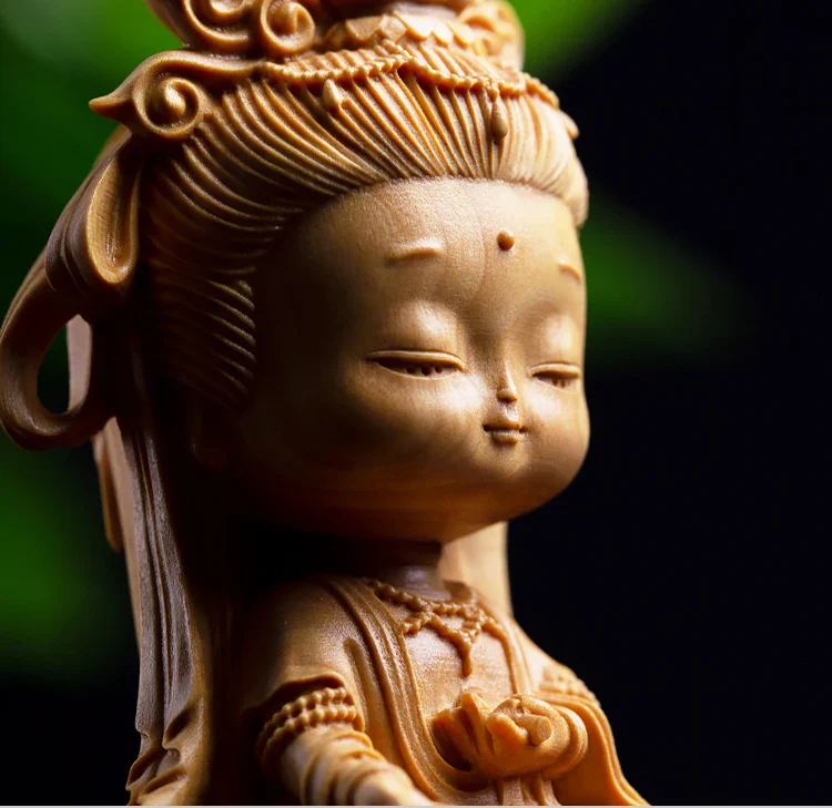 Statue Japonaise en Bois - Image 4