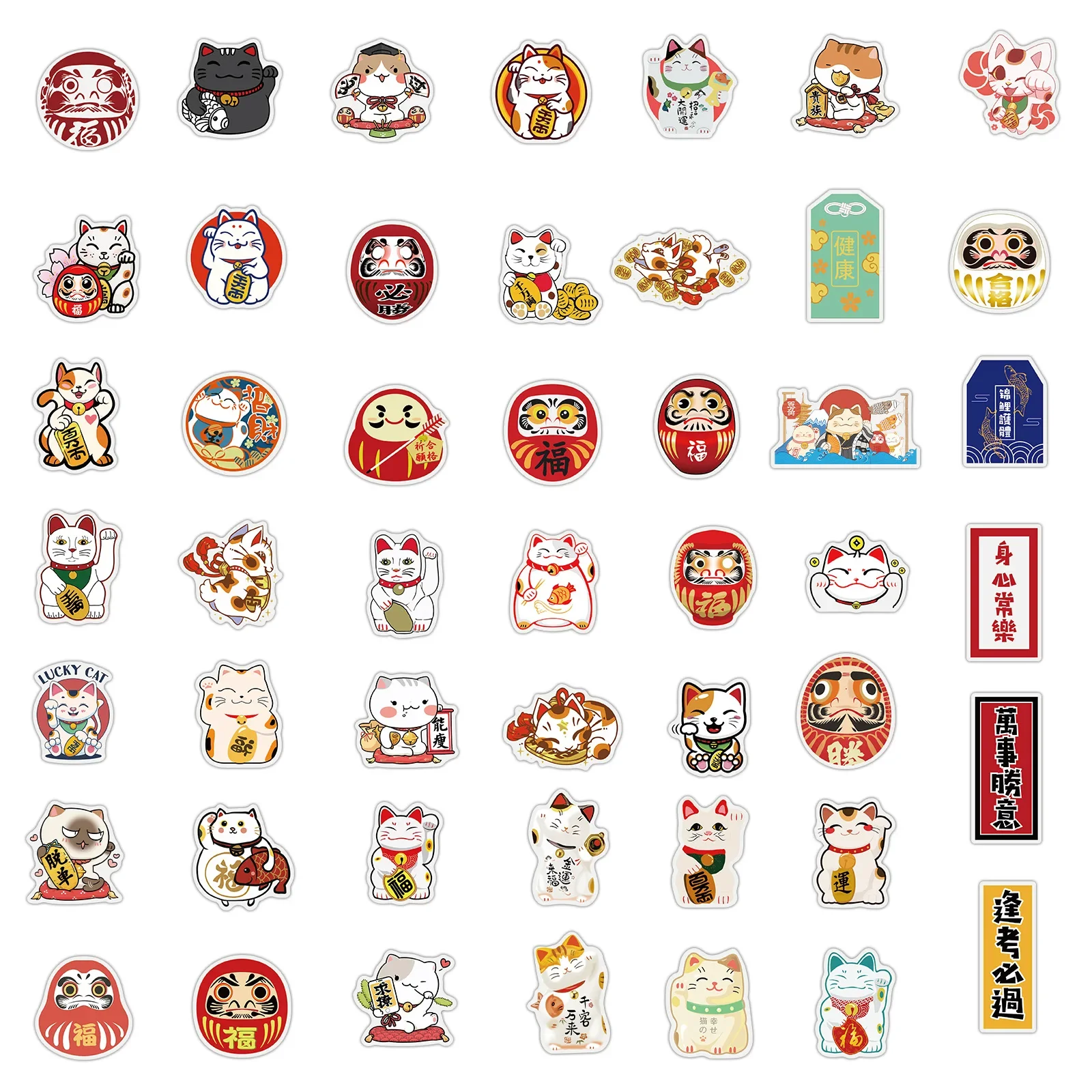 Stickers Chat Porte-Bonheur Japonais - Image 6