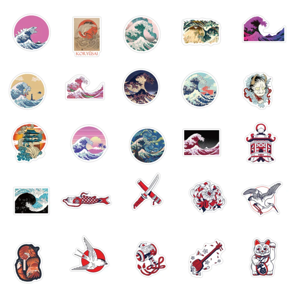 Stickers japonais Ukiyo-e - Image 5