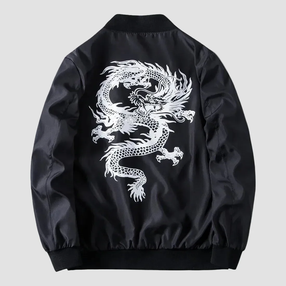 Sukajan Noir à Dragon Blanc