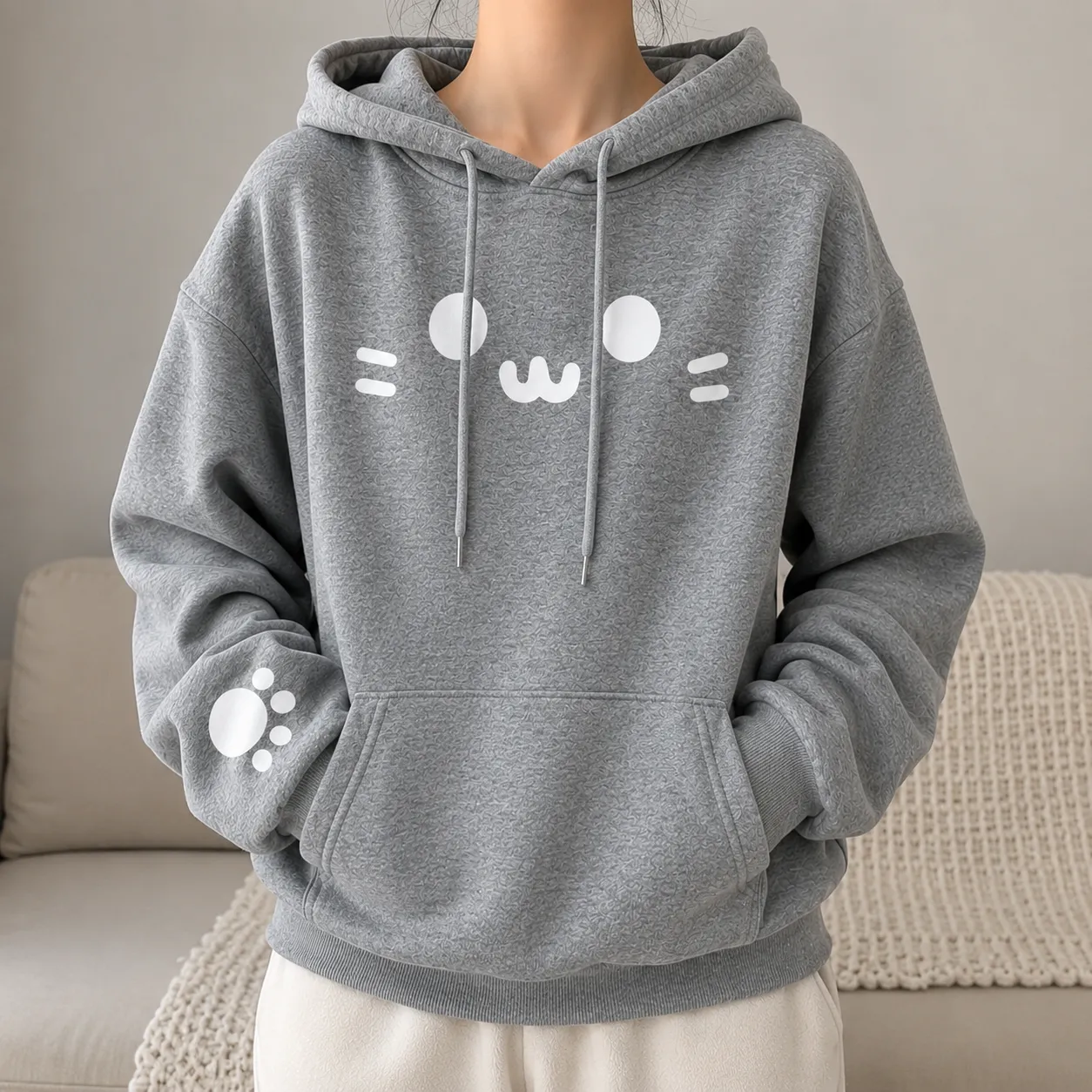 Sweat Japonais Chat Drôle