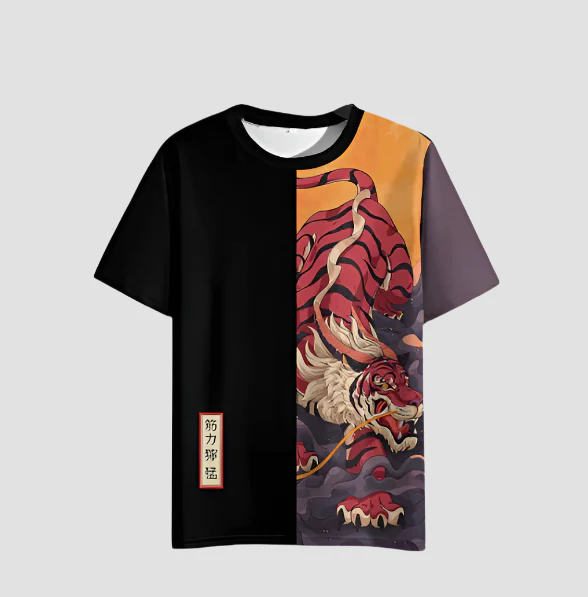 T-shirt Confortable Motif Japonais - Image 2