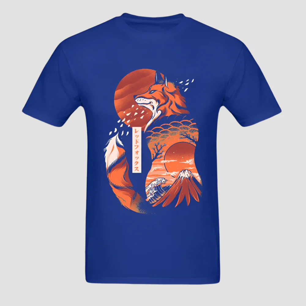T-shirt Japonais Artistique Renard - Image 12
