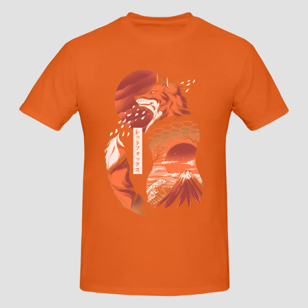 T-shirt Japonais Artistique Renard - Image 13