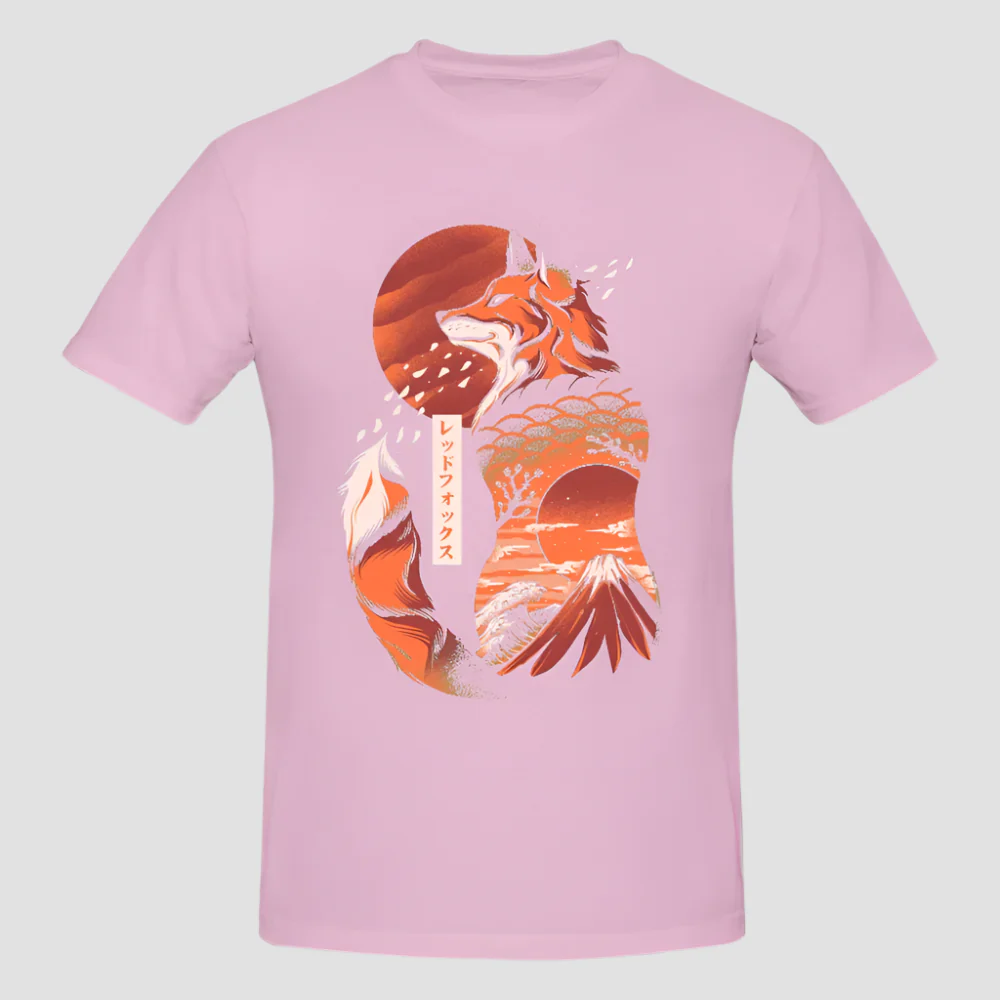 T-shirt Japonais Artistique Renard - Image 7