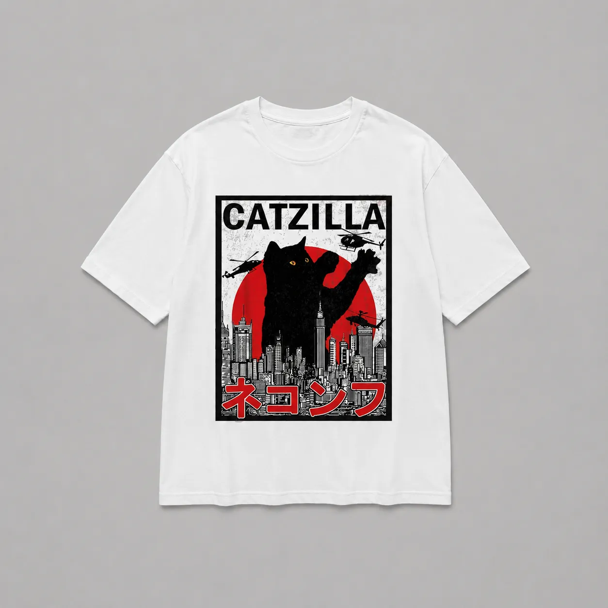 T-shirt Japonais Catzilla