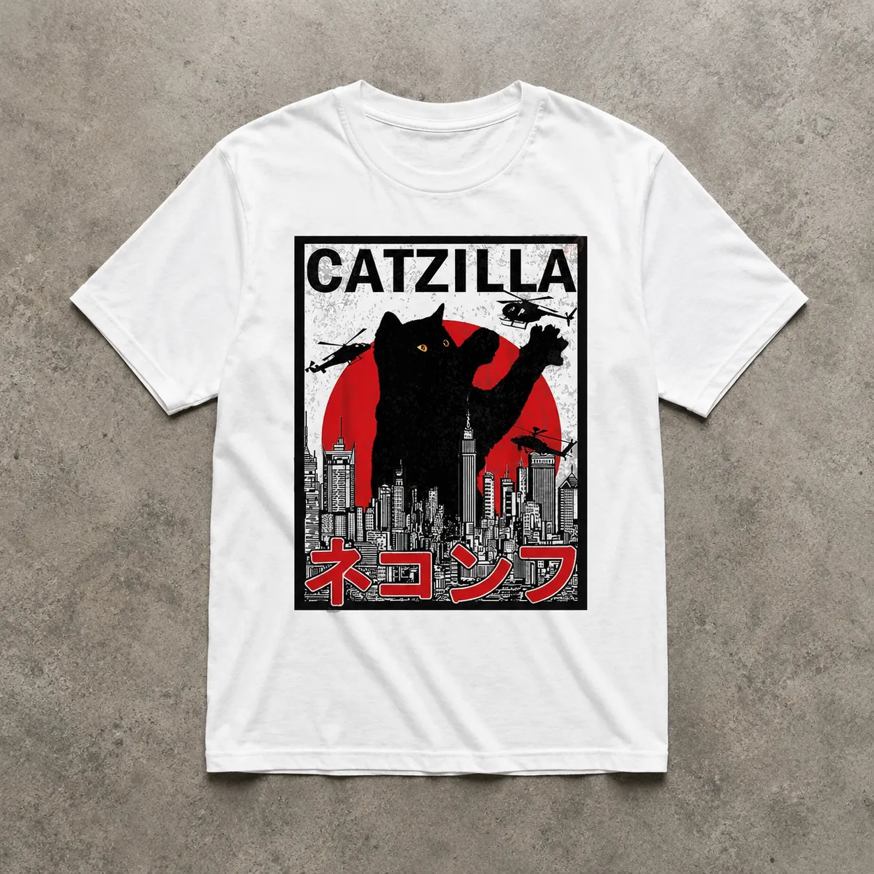 T-shirt Japonais Catzilla - Image 2