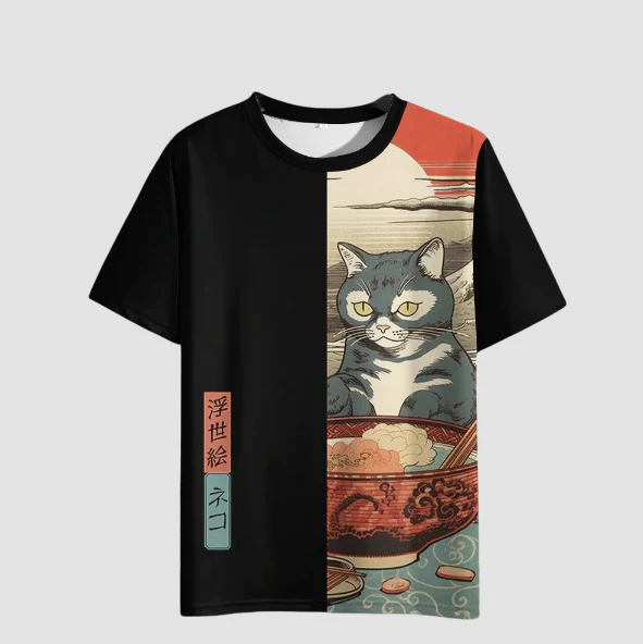 T-shirt Japonais Décontracté - Image 4