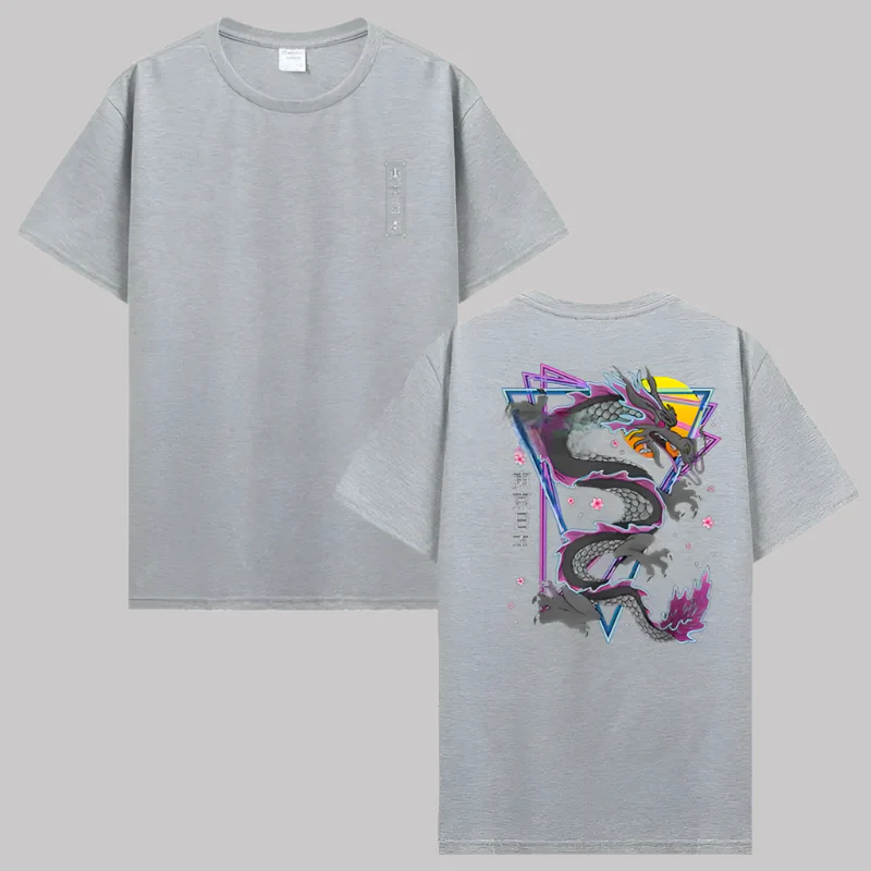 T-shirt Japonais Dragon Graphique - Image 6
