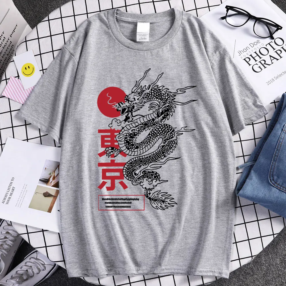 T-Shirt Japonais Dragon Tendance - Image 8