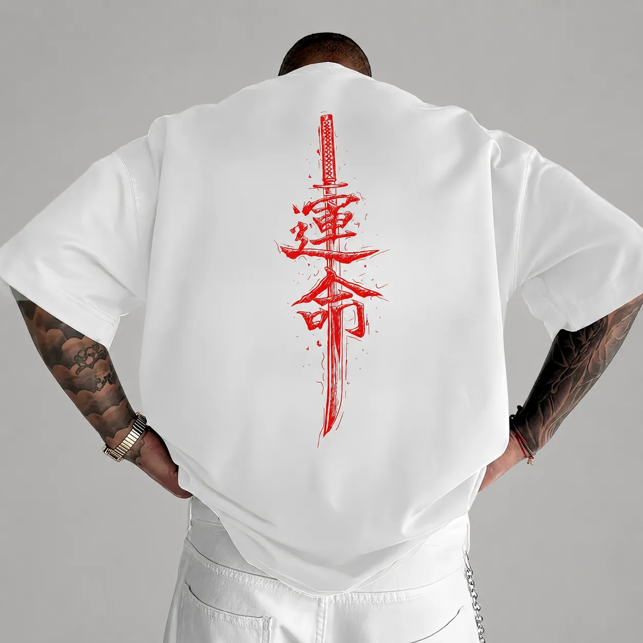 T-shirt Japonais Epée Samouraï - Image 2