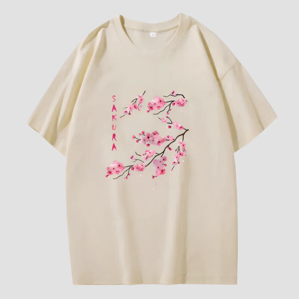 T-shirt Japonais Fleurs de Sakura