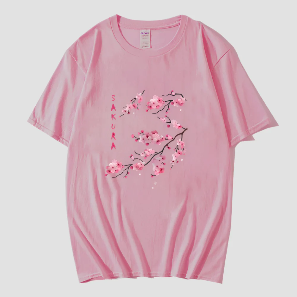 T-shirt Japonais Fleurs de Sakura - Image 2