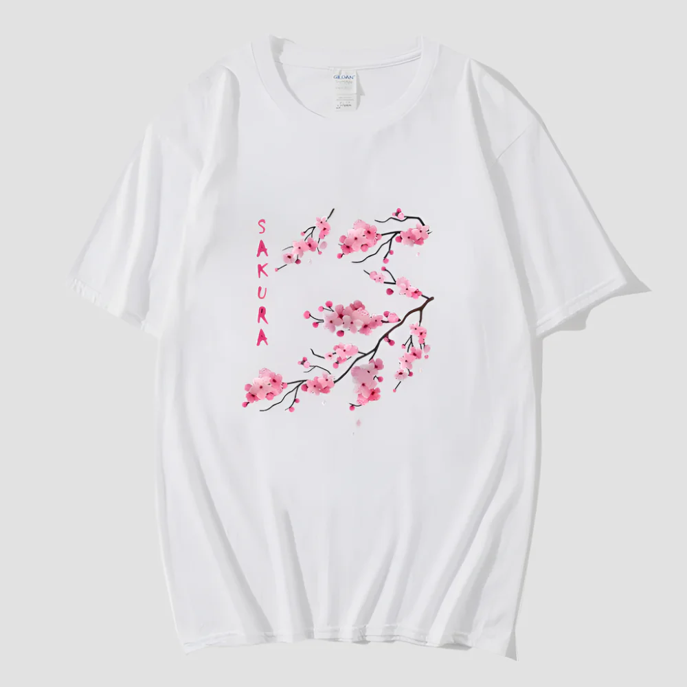 T-shirt Japonais Fleurs de Sakura - Image 3