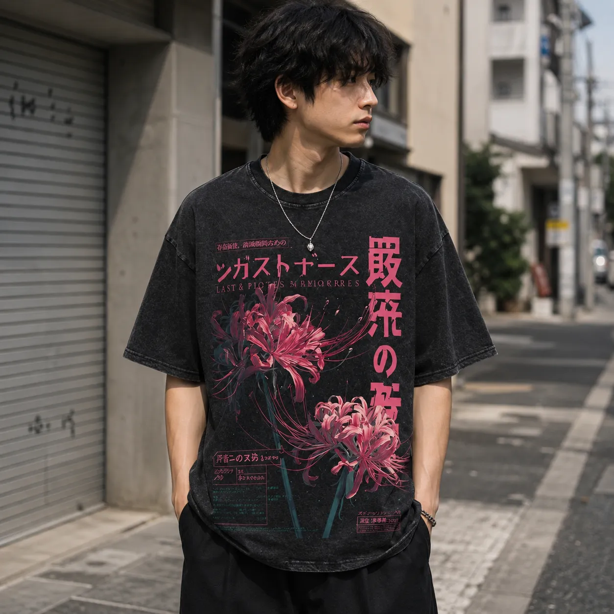 T-shirt Japonais Higanbana Design - Image 3