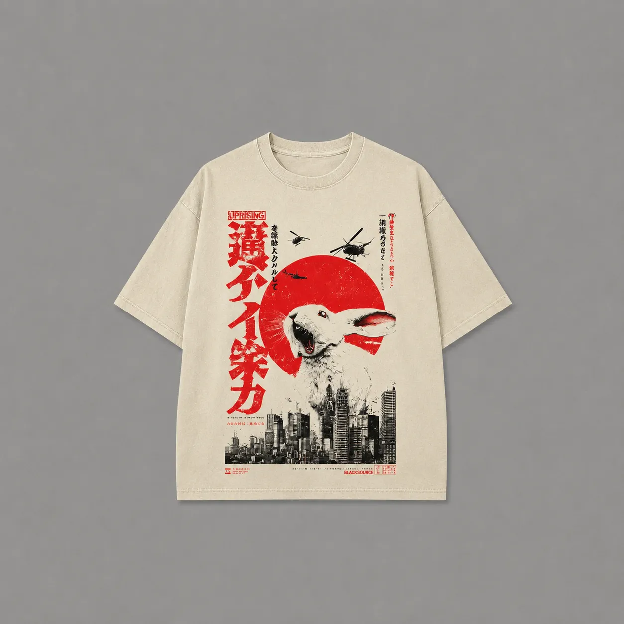 T-shirt Japonais Lapin Streetwear