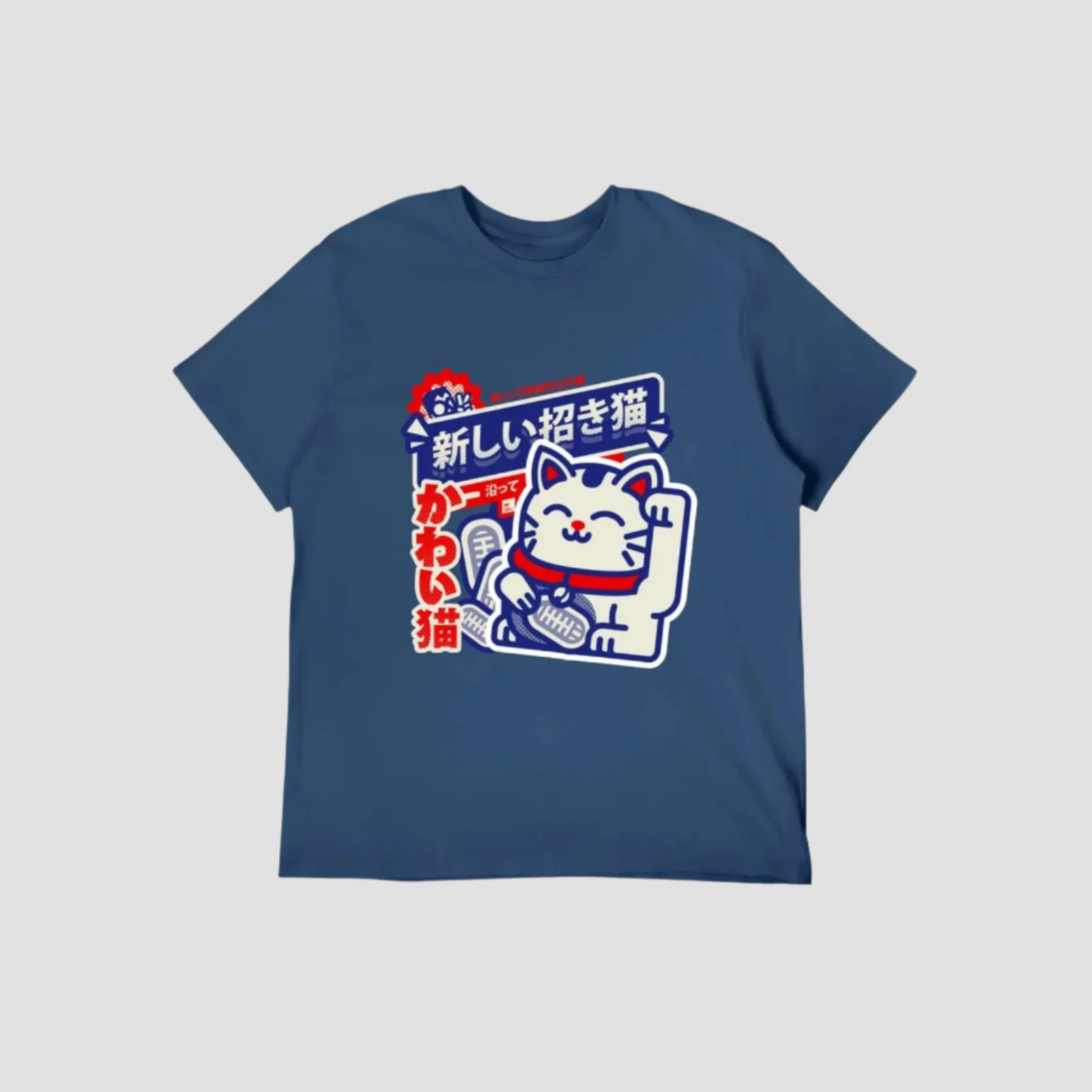 T-shirt Japonais Maneki Neko Stylé