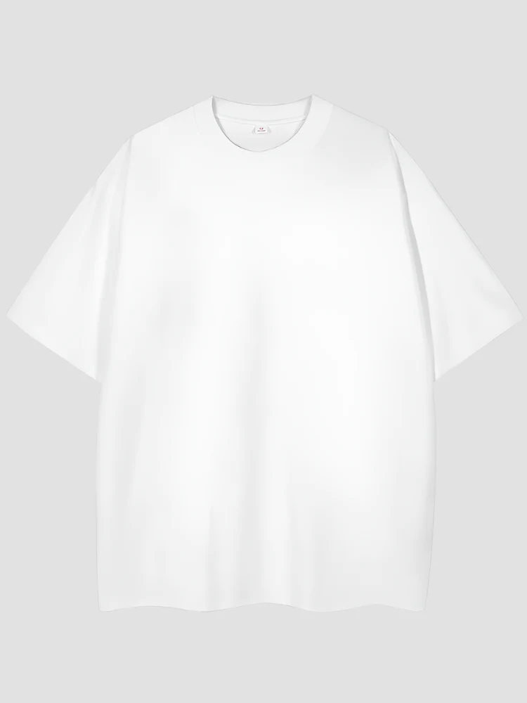 T-shirt Japonais Oversize Coton Uni - Image 8