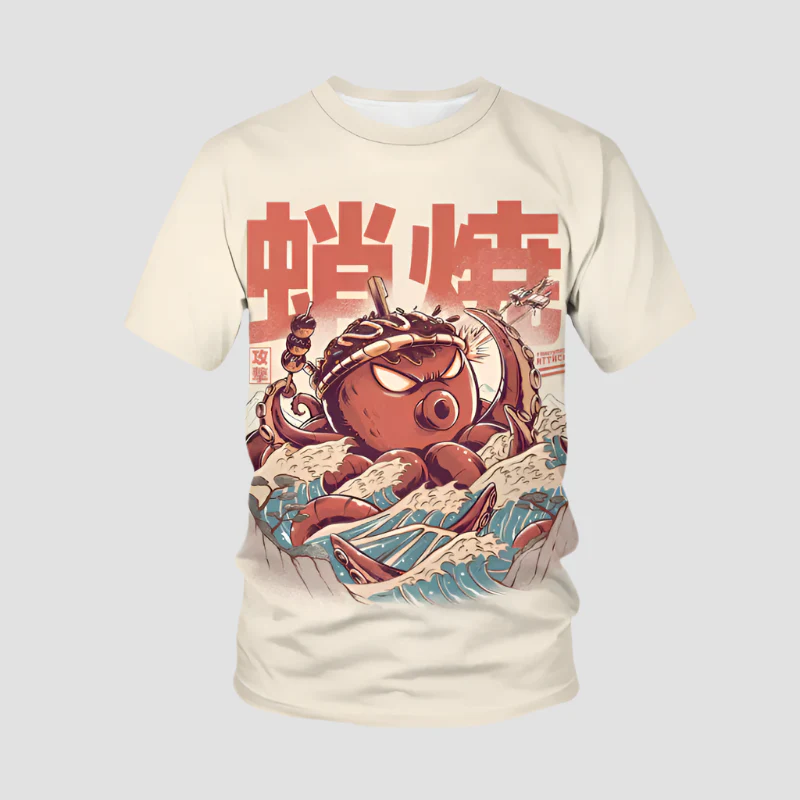 T-shirt Japonais Streetwear Tendance - Image 3