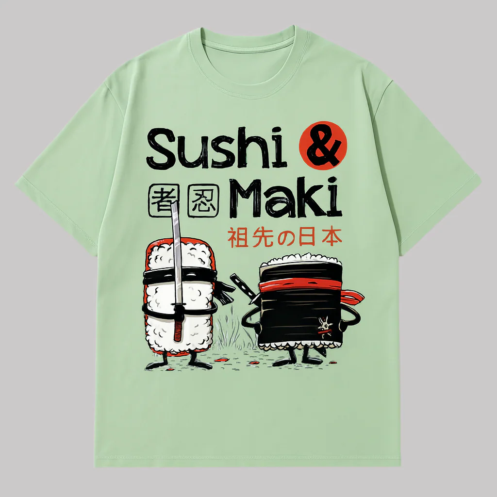 T-shirt Japonais Sushi & Maki - Image 2