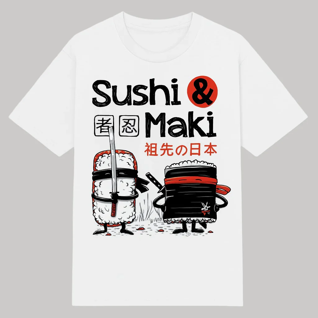 T-shirt Japonais Sushi & Maki - Image 9