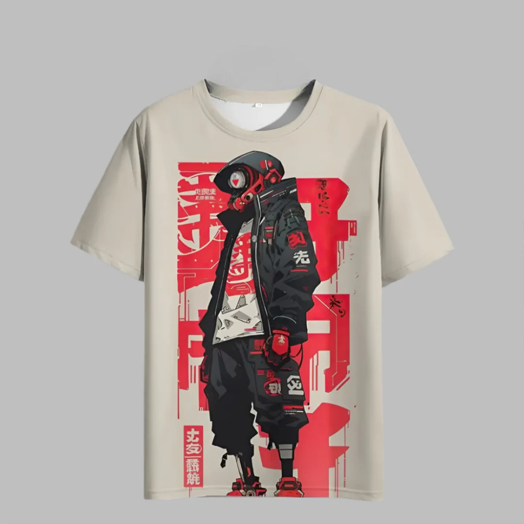 T-shirt Japonais Urbain Stylé