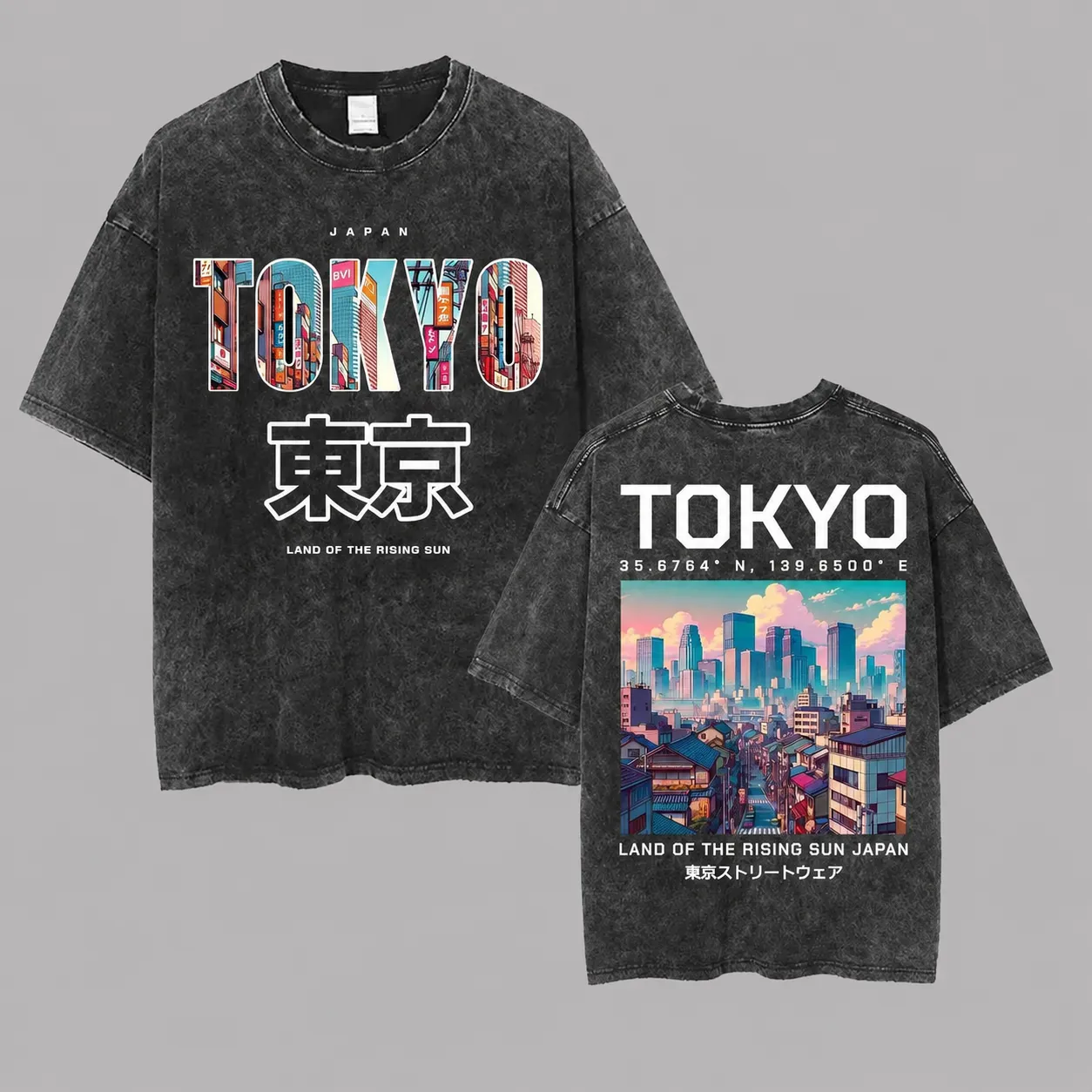 T-shirt Japonais Vintage Tokyo
