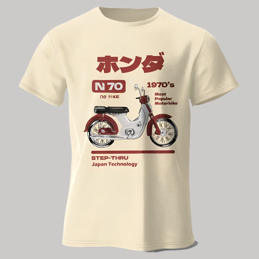 T-shirt Moto Rétro Japonais - Image 10
