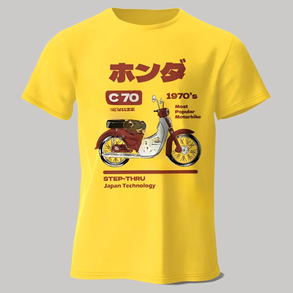 T-shirt Moto Rétro Japonais - Image 11