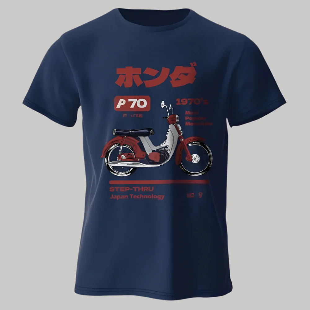 T-shirt Moto Rétro Japonais - Image 12