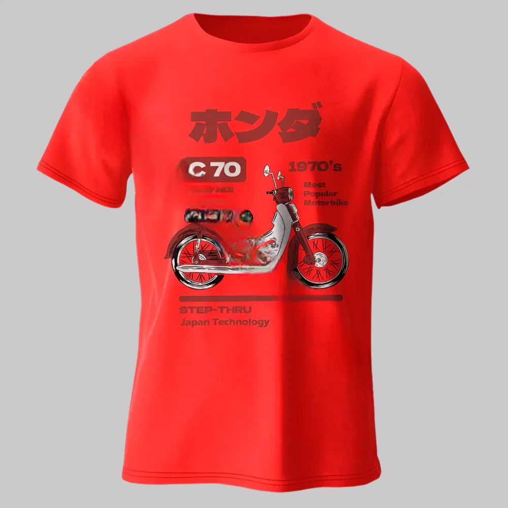 T-shirt Moto Rétro Japonais - Image 13
