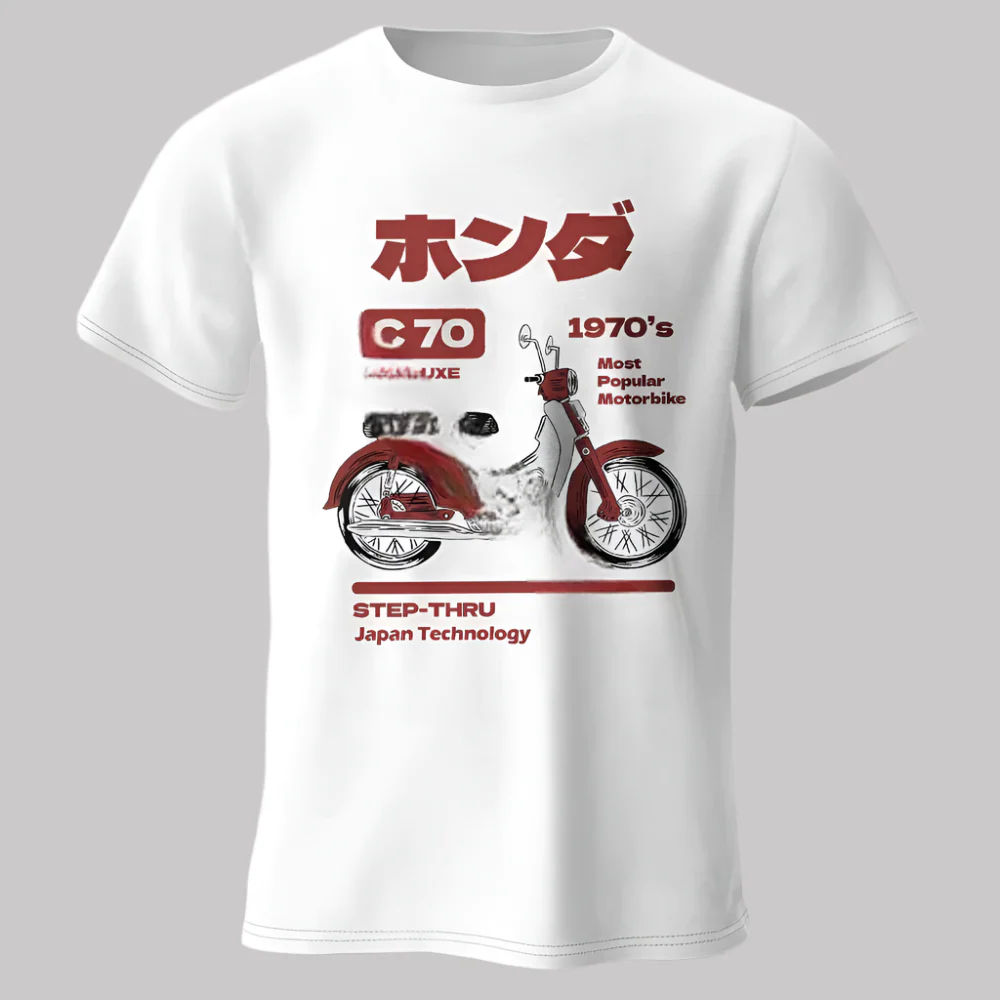 T-shirt Moto Rétro Japonais - Image 14