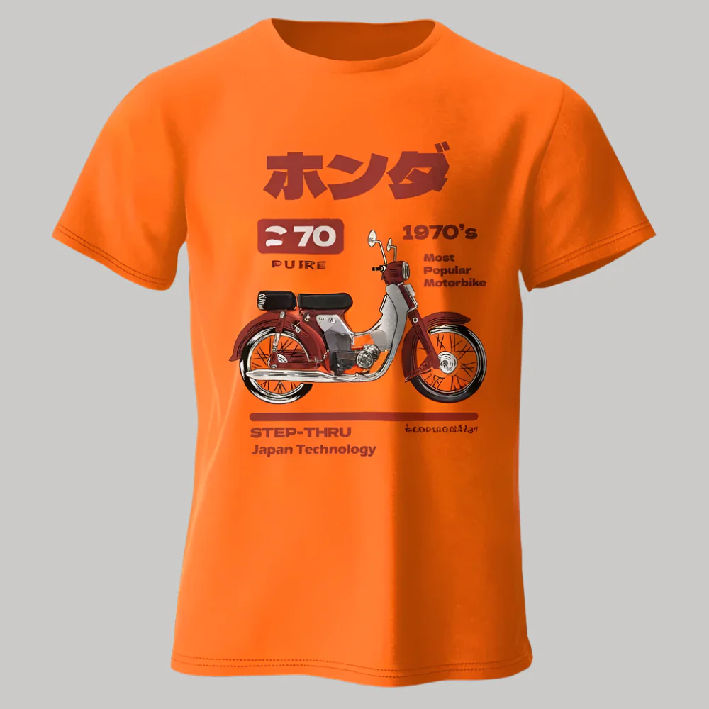 T-shirt Moto Rétro Japonais - Image 3