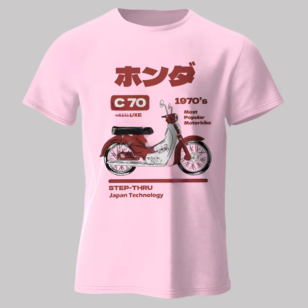 T-shirt Moto Rétro Japonais - Image 4