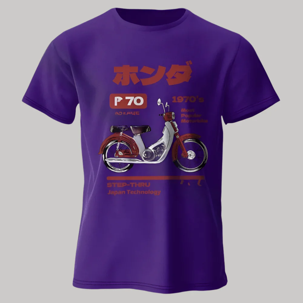 T-shirt Moto Rétro Japonais - Image 5