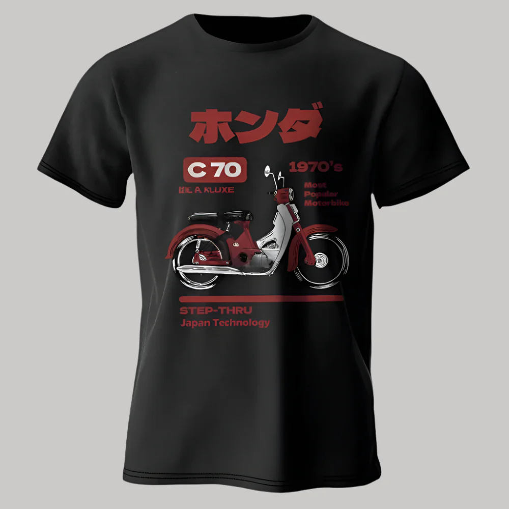 T-shirt Moto Rétro Japonais - Image 7