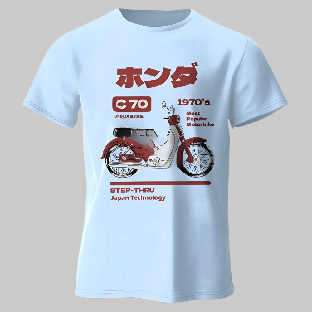 T-shirt Moto Rétro Japonais - Image 9