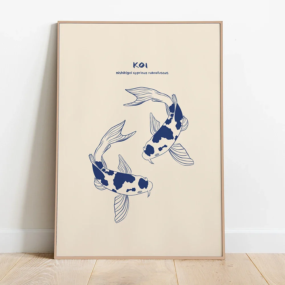 Tableau Japonais Classique Poisson KOI - Image 4