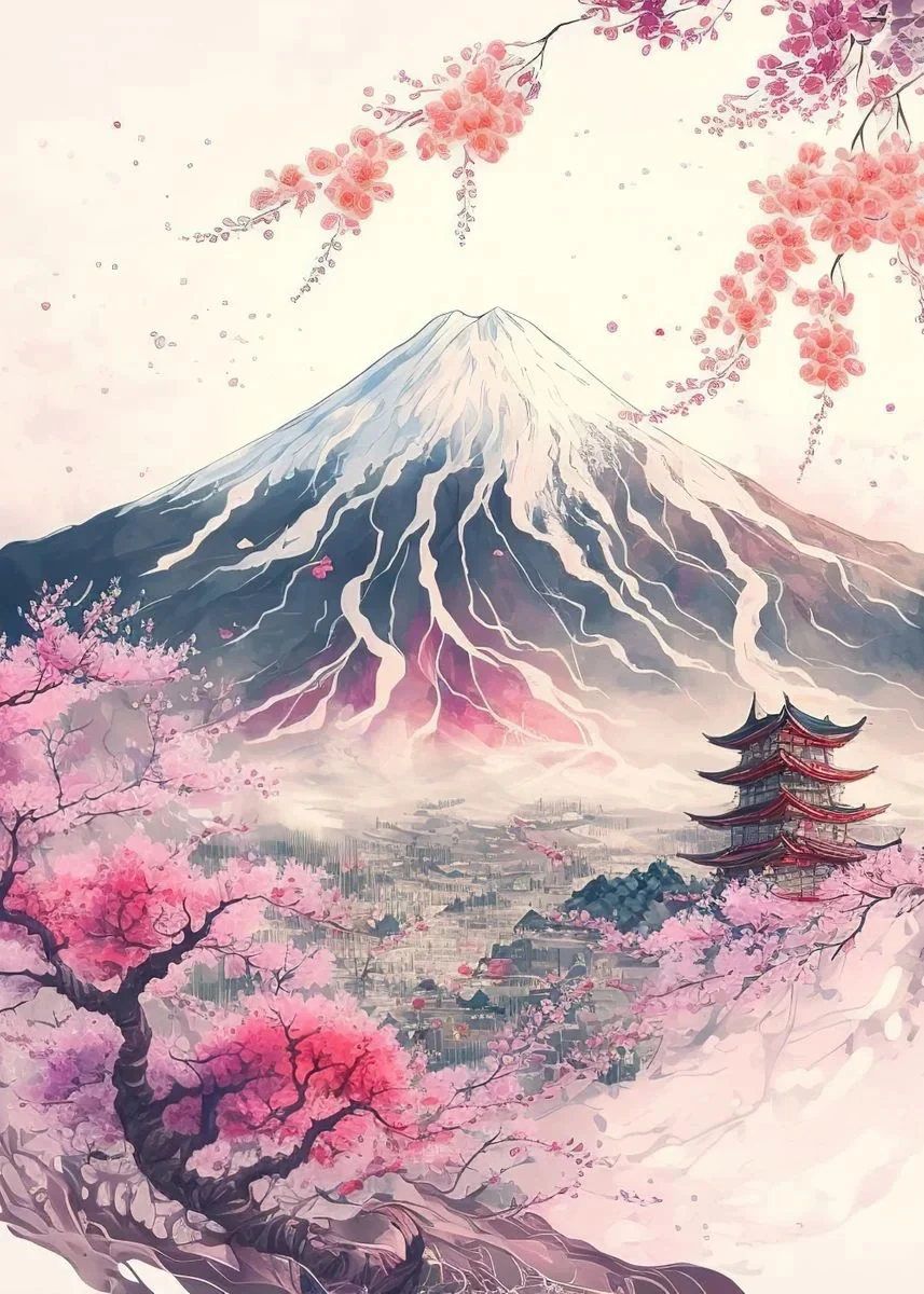 Tableau Japonais Montagne Fuji - Image 11