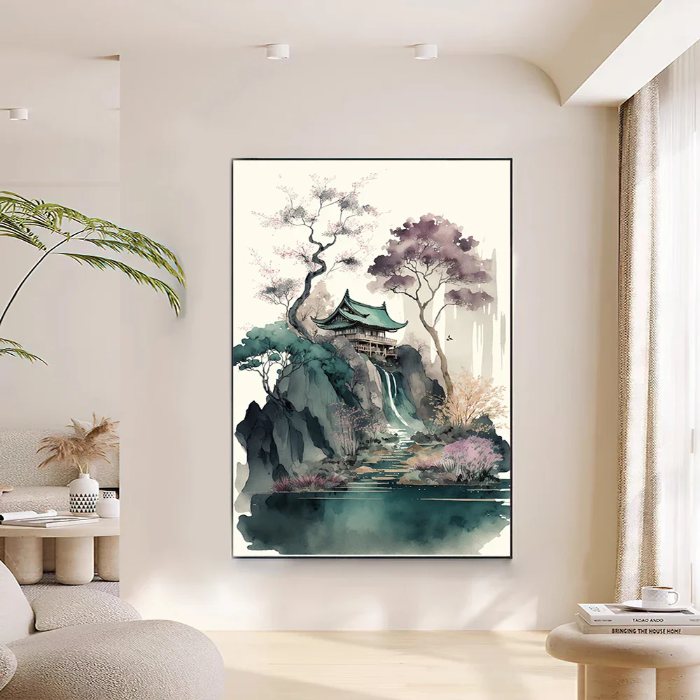 Tableau paysage japonais