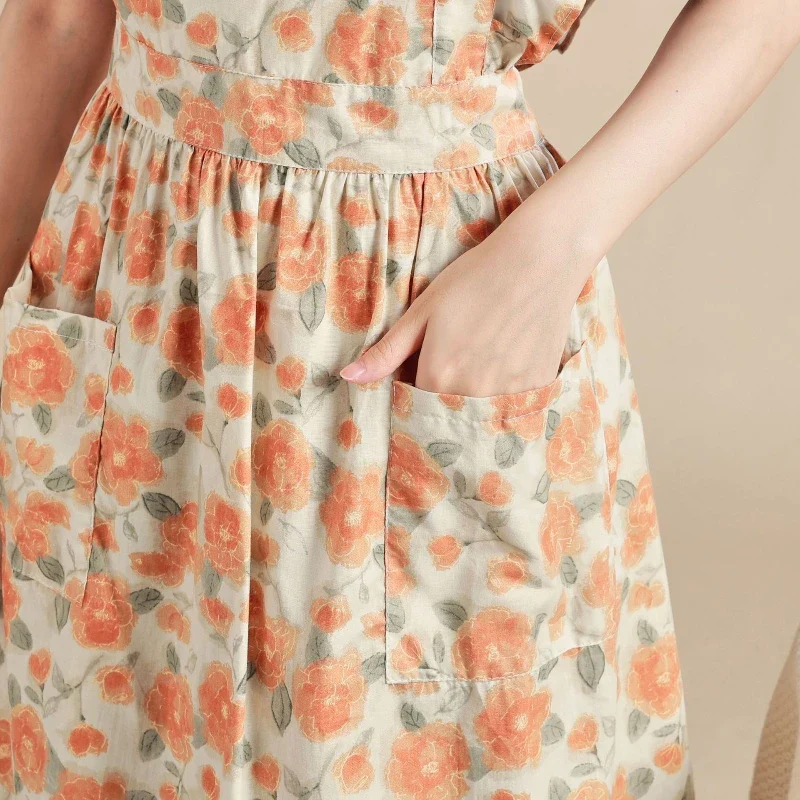 Tablier Japonais Motif Floral - Image 4