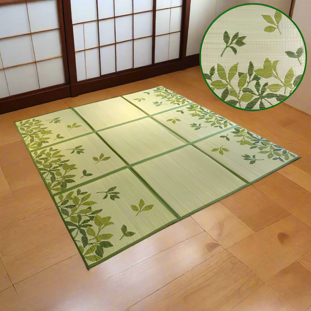 Tapis Japonais Tatami à Feuillages