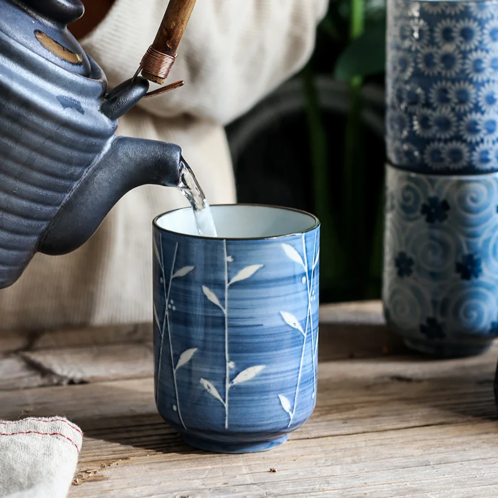 Tasse à thé japonais fleurs - Image 11