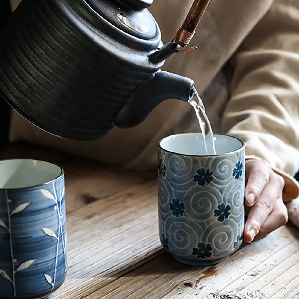Tasse à thé japonais fleurs - Image 12