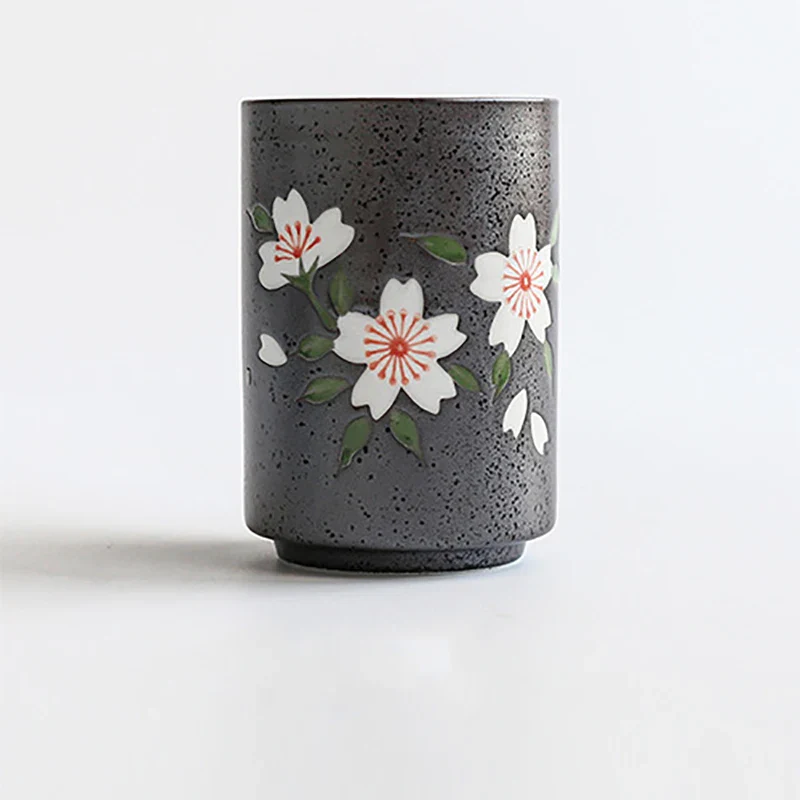 Tasse à thé japonais fleurs - Image 4
