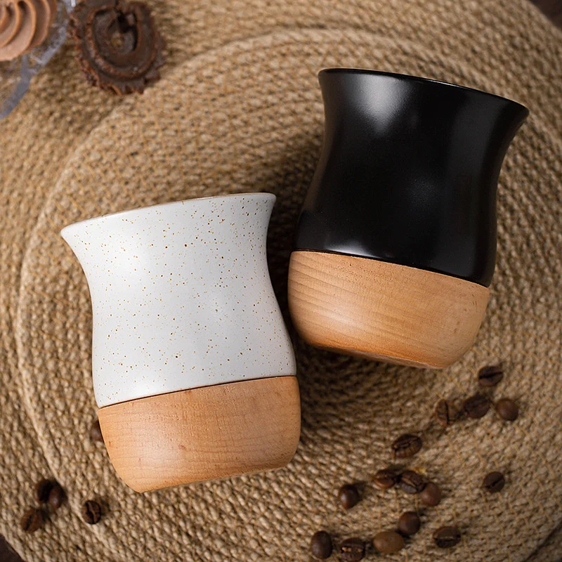 Tasse japonaise base en bois - Image 4